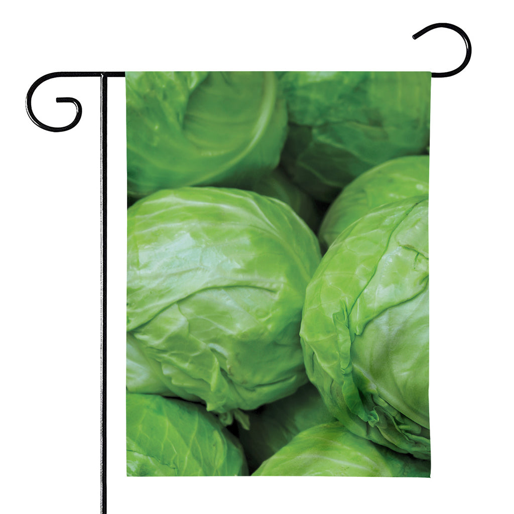 Green Cabbage Print House Flag