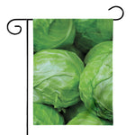 Green Cabbage Print House Flag