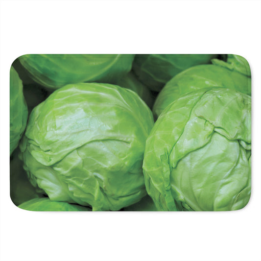 Green Cabbage Print Indoor Door Mat