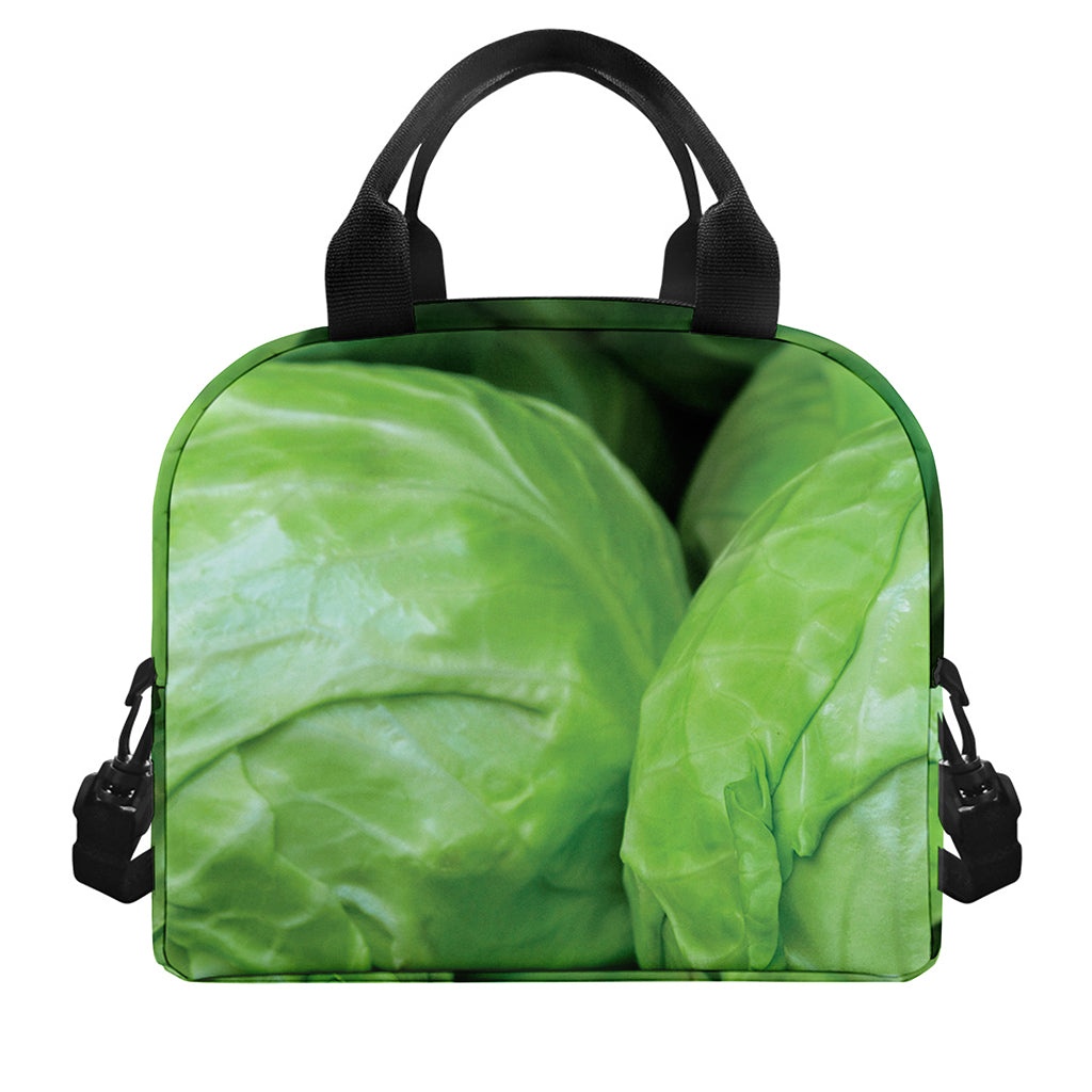 Green Cabbage Print Insulated Lunch Bag