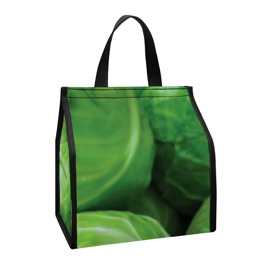 Green Cabbage Print Insulated Lunch Tote