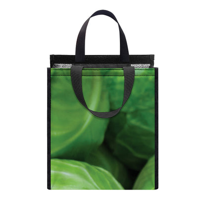 Green Cabbage Print Insulated Lunch Tote