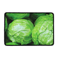 Green Cabbage Print Kitchen Mat