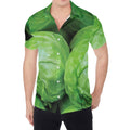 Green Cabbage Print Men's Shirt