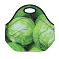 Green Cabbage Print Neoprene Lunch Bag