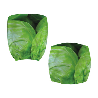 Green Cabbage Print Office Chair Cover