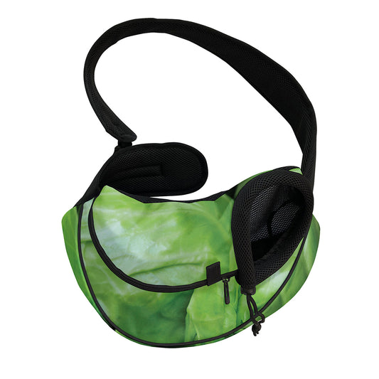 Green Cabbage Print Pet Sling Carrier