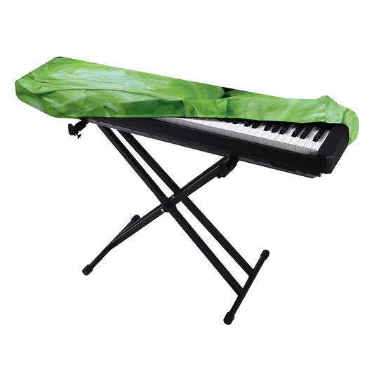 Green Cabbage Print Piano Keyboard Cover