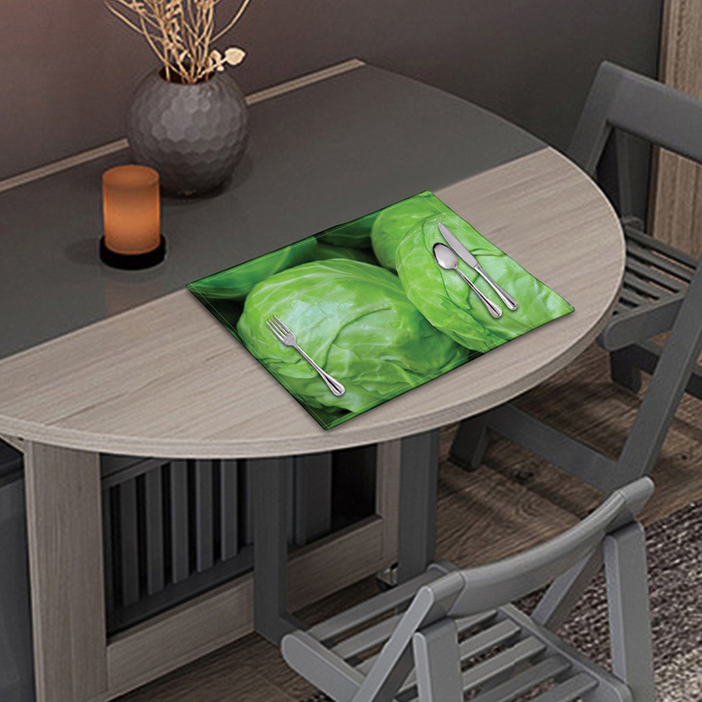 Green Cabbage Print Placemat