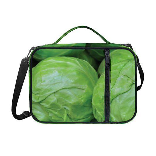 Green Cabbage Print Shoulder Strap Bible Bag