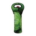 Green Cabbage Print Single Neoprene Wine Tote