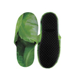 Green Cabbage Print Slippers