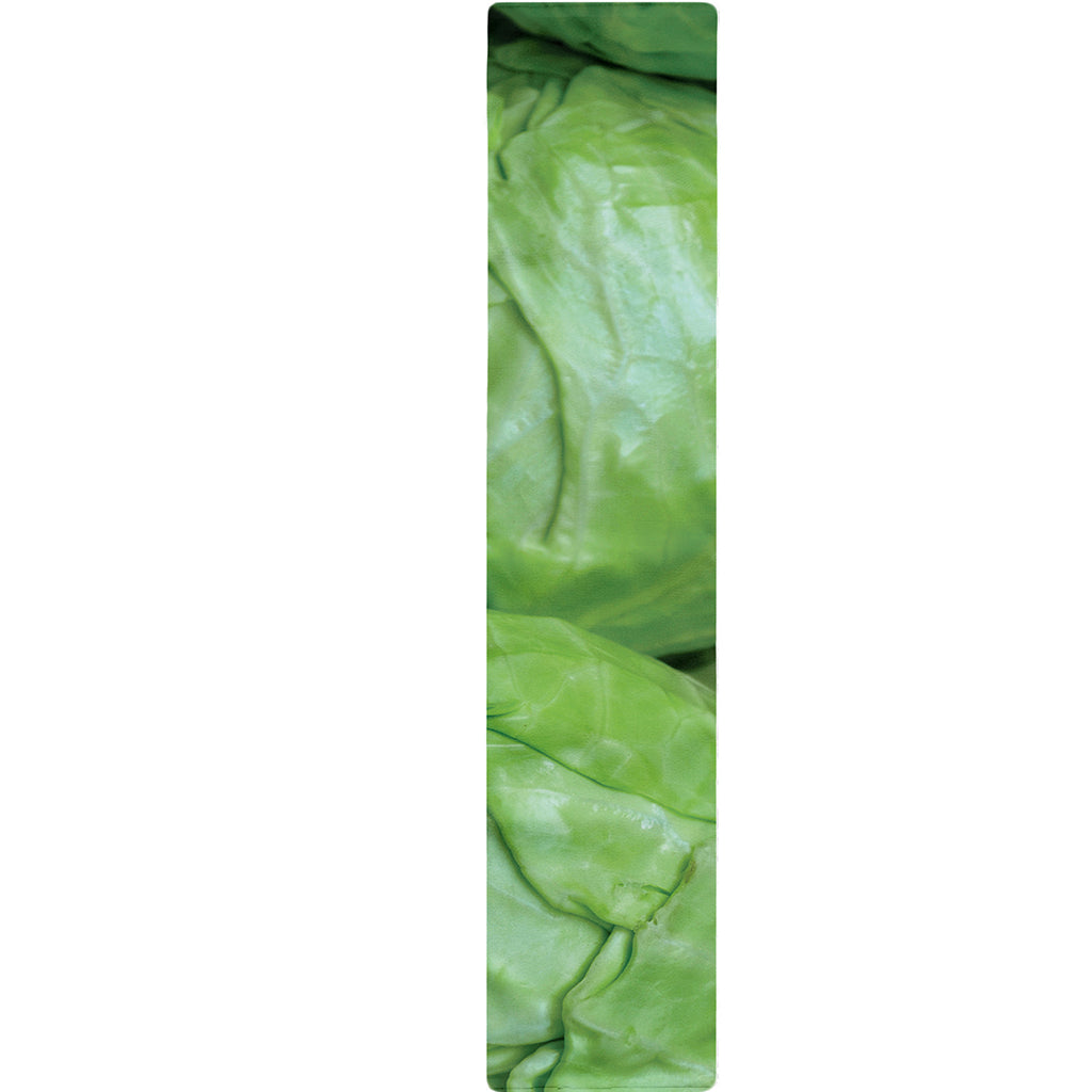 Green Cabbage Print Table Runner