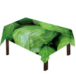 Green Cabbage Print Tablecloth