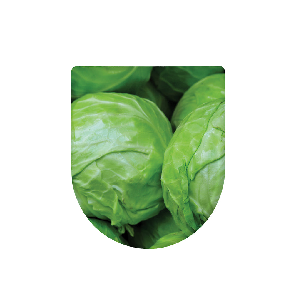 Green Cabbage Print Toilet Lid Cover