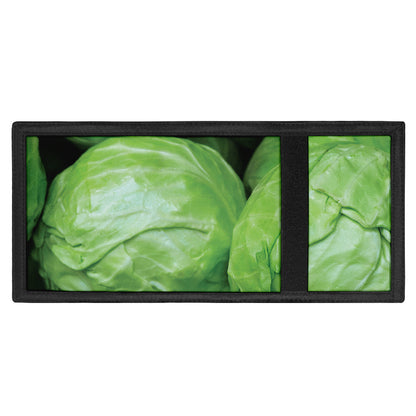 Green Cabbage Print Trifold Wallet