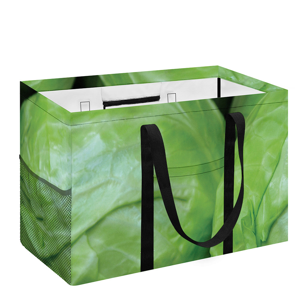 Green Cabbage Print Utility Tote Bag