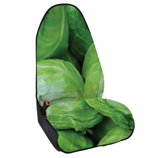 Green Cabbage Print Waterproof Car Seat Cover