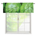 Green Cabbage Print Window Valance