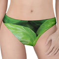 Green Cabbage Print Women's Thong
