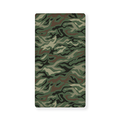 Green Camo Zebra Pattern Print Baby Crib Sheet