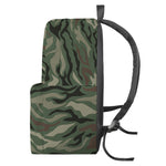 Green Camo Zebra Pattern Print Backpack