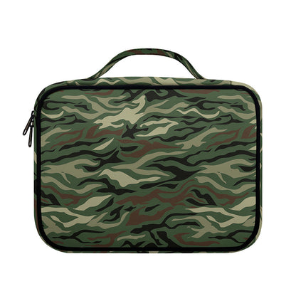 Green Camo Zebra Pattern Print Briefcase Bible Bag