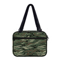 Green Camo Zebra Pattern Print Double Strap Bible Bag