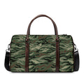 Green Camo Zebra Pattern Print Duffel Bag