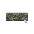 Green Camo Zebra Pattern Print Extended Mouse Pad