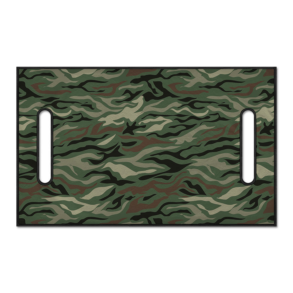 Green Camo Zebra Pattern Print Golf Cart Seat Cover