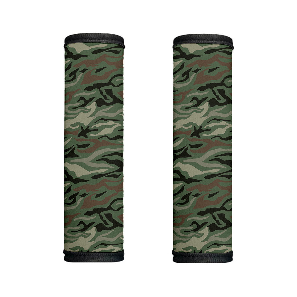 Green Camo Zebra Pattern Print Handle Covers