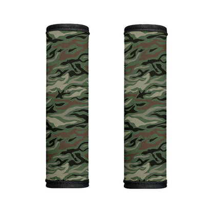 Green Camo Zebra Pattern Print Handle Covers