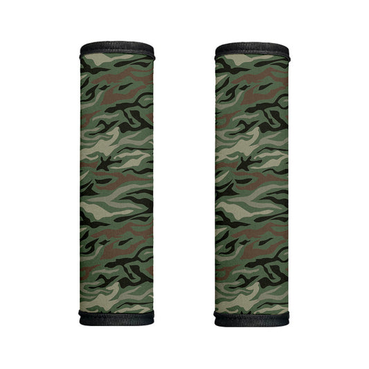 Green Camo Zebra Pattern Print Handle Covers