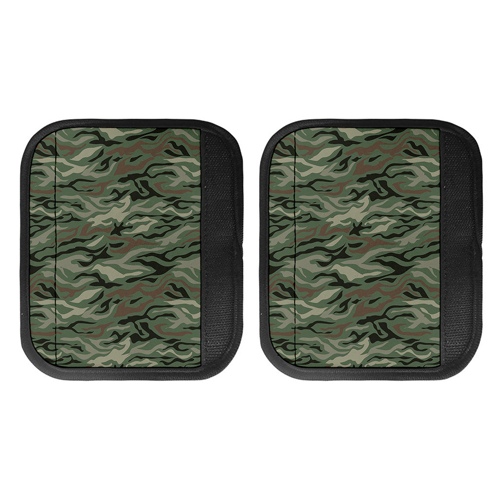 Green Camo Zebra Pattern Print Handle Covers