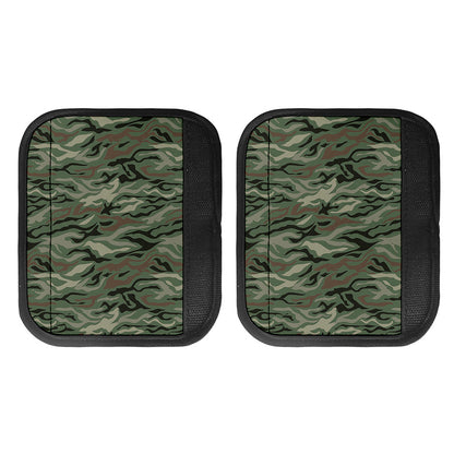 Green Camo Zebra Pattern Print Handle Covers