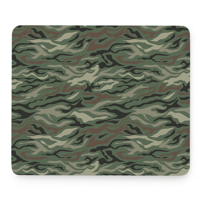 Green Camo Zebra Pattern Print Mouse Pad