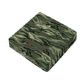 Green Camo Zebra Pattern Print Outdoor Seat Cushion Cover