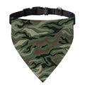 Green Camo Zebra Pattern Print Over The Collar Dog Bandana