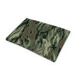 Green Camo Zebra Pattern Print Pet Cooling Mat Cover