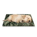 Green Camo Zebra Pattern Print Pet Cooling Mat Cover