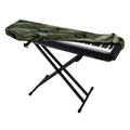 Green Camo Zebra Pattern Print Piano Keyboard Cover