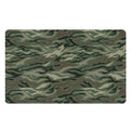 Green Camo Zebra Pattern Print Polyester Doormat