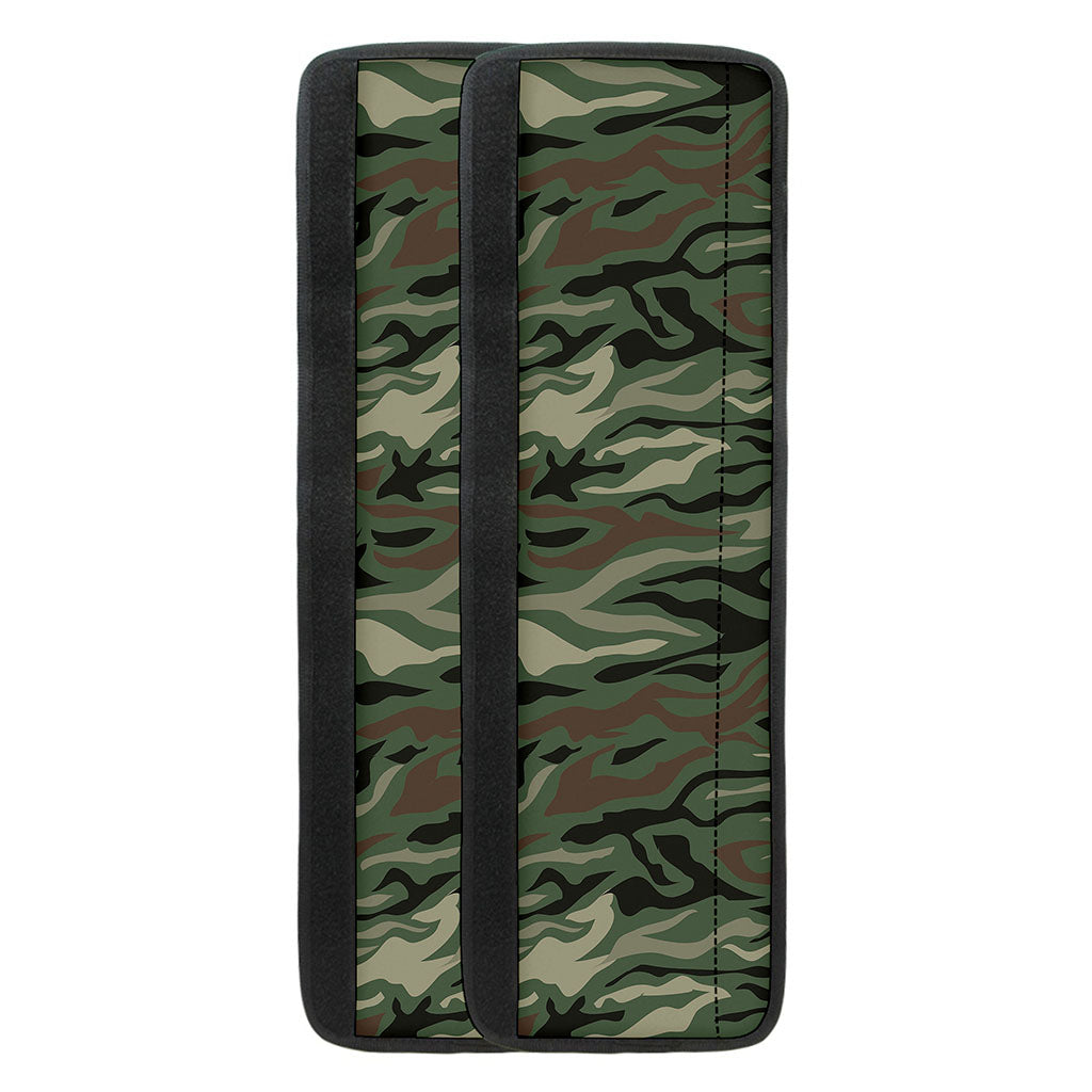 Green Camo Zebra Pattern Print Refrigerator Handle Covers