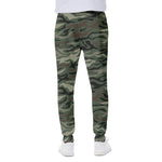 Green Camo Zebra Pattern Print Scuba Joggers