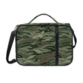 Green Camo Zebra Pattern Print Shoulder Strap Bible Bag