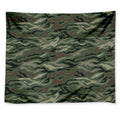 Green Camo Zebra Pattern Print Tapestry