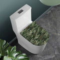 Green Camo Zebra Pattern Print Toilet Lid Cover