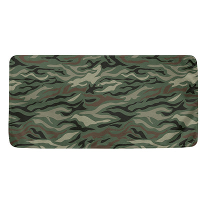 Green Camo Zebra Pattern Print Towel