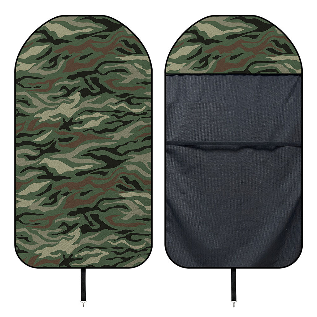 Green Camo Zebra Pattern Print Waterproof Car Seat Cover